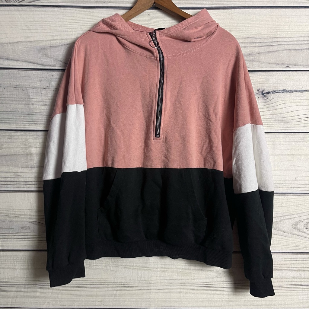 Shein Colorblock Oversized Hoodie